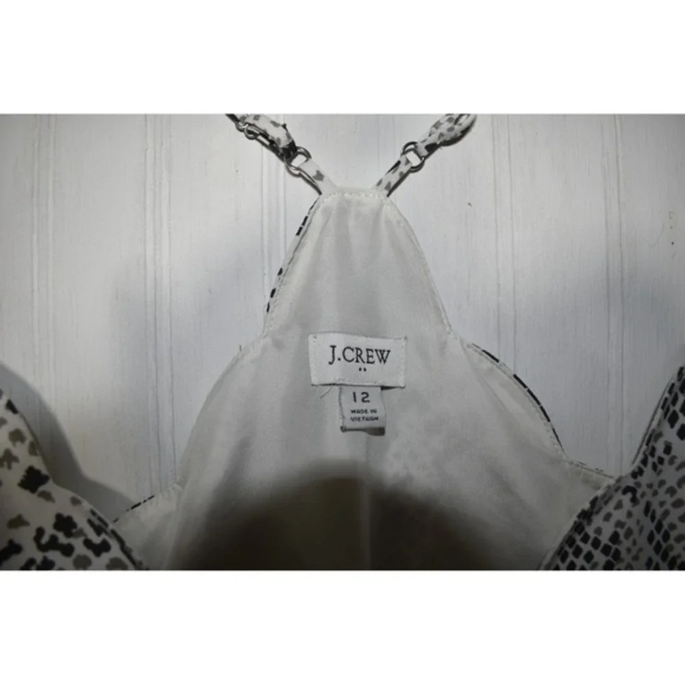 J.Crew Cami Top Snakeskin Print‎ Sleeveless V Neck Blouse Size 12